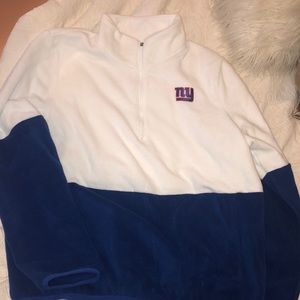 NY Giants Quarter zip pull over